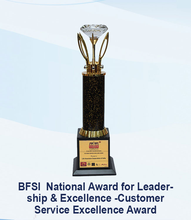 BFSI National Award for Leadership & Excellence