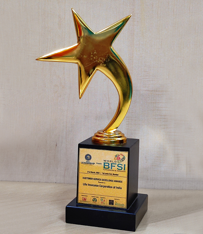 World BFSI congress Award  Customer Service excellence Award