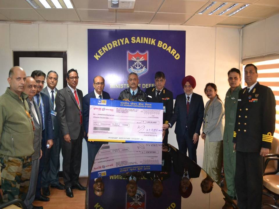 Rs 5 Crore to Armed Force Flag Day Fund-(2021-22)