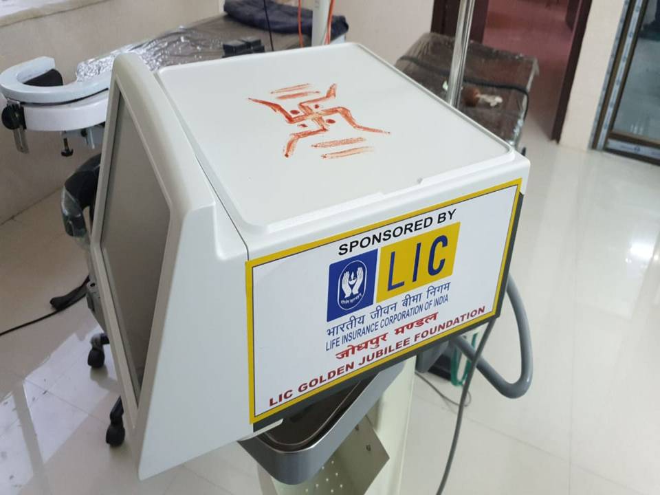 चैरिटेबल प्रोजेक्ट सोसायटी लायंस क्लब जोधपुर को आंखों के ऑपरेशन के लिए एफईसीओ मशीन