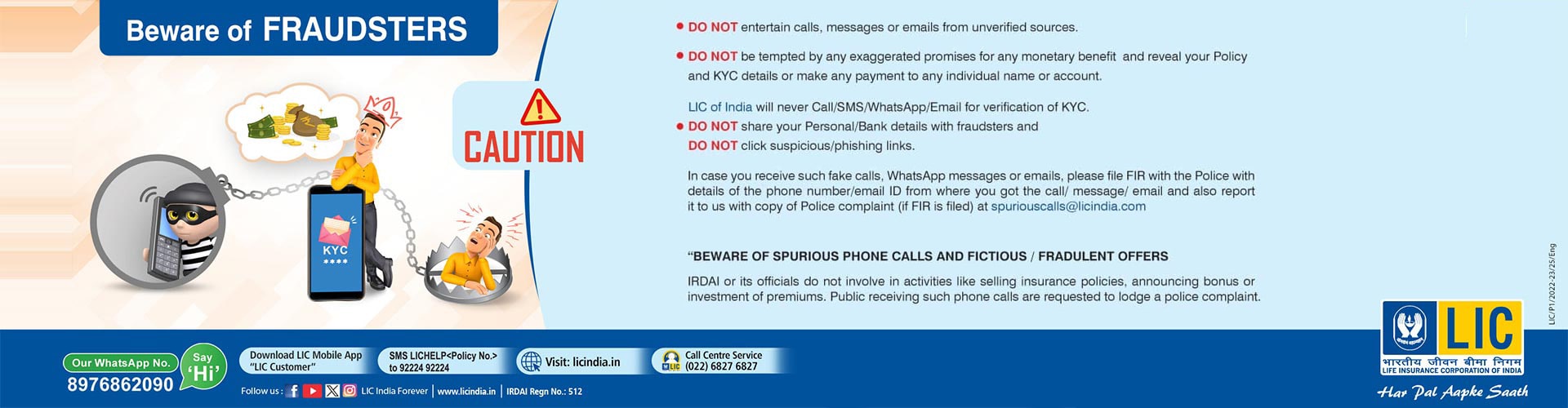 Lic Beware of FRAUDSTERS